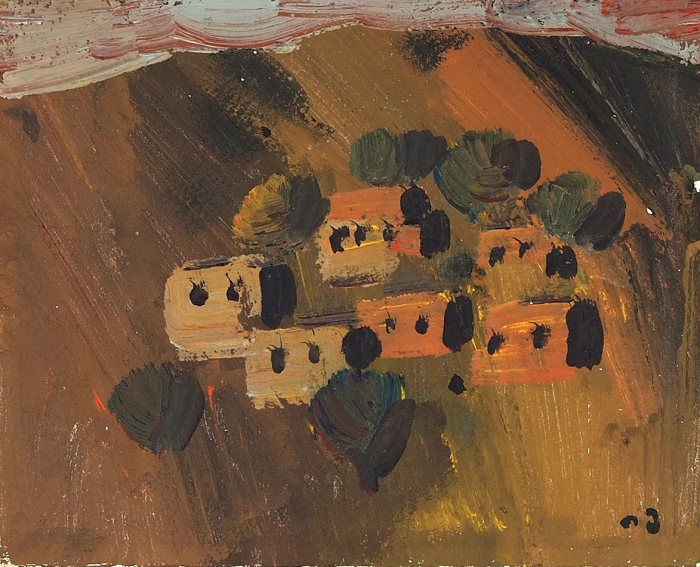 Мирзашвили Тенгиз Ревазович (1934–2008) «В горах». 1970-е. Картон, масло, 24x32 см.