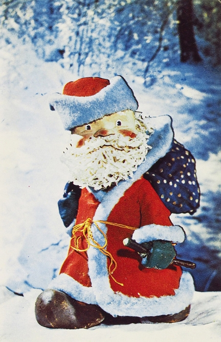 [Большая редкость] Автограф А. Северного на новогодней открытке. Б. м., 1974.