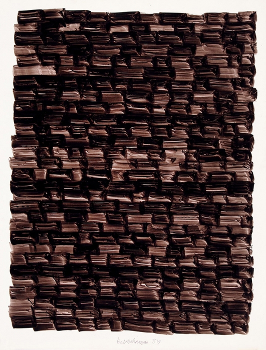 [Собрание семьи художника] Бахчанян Вагрич Акопович (1938–2009) «Шоколад». 1984. Фотобумага, китайская тушь, 66x50,8 см.