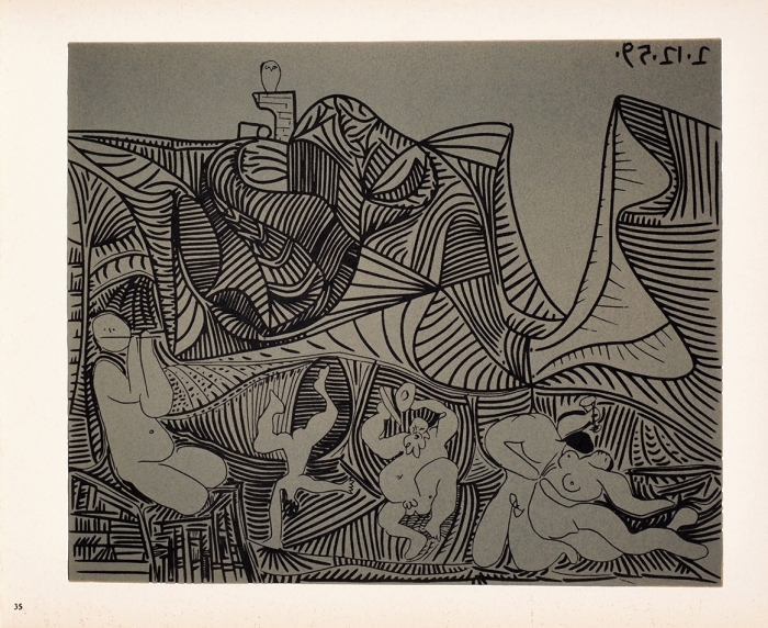 [Продано в Литфонде за 800 000 рублей] Пабло Пикассо. Линогравюры. Париж; Штутгарт, 1962.
