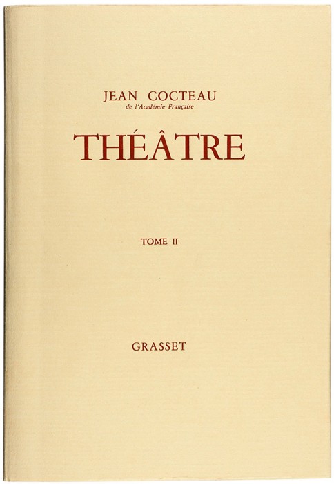 [Книга художника с 40 автолитографиями] Кокто, Ж. Театр. [Jean Cocteau. Théâtre. На фр. яз.]. В 2 т. Т. 1-2. [Париж]: Grasset, 1957.