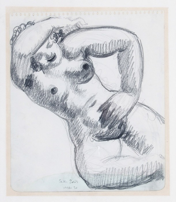 Кольцов Сергей Васильевич (1892–1951) «Афродита». 1928-1930. Бумага, графитный карандаш, 25x17 см.
